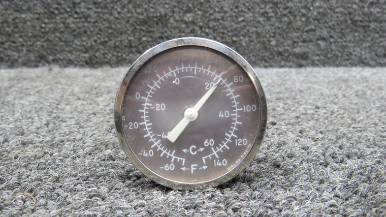 5-62179 (Alt: C668507-0101) Outside Air Temperature Indicator (Silver Face)