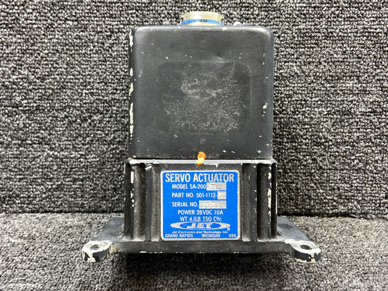 501-1112-02 JET SA-200B Servo Actuator Assy w Mods (28V, 10A, No Connector)