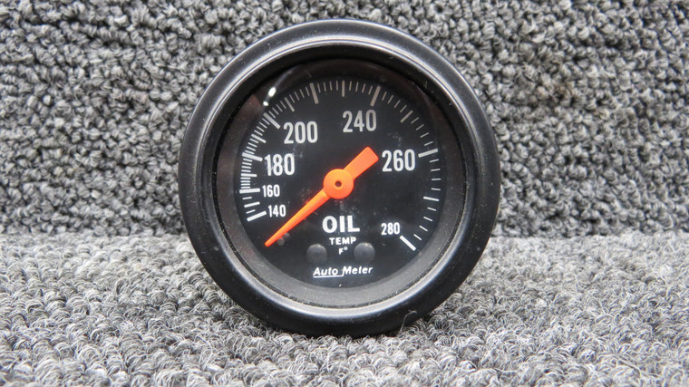 2609 Auto Meter Oil Temperature Gauge (Range: 140-280 F)
