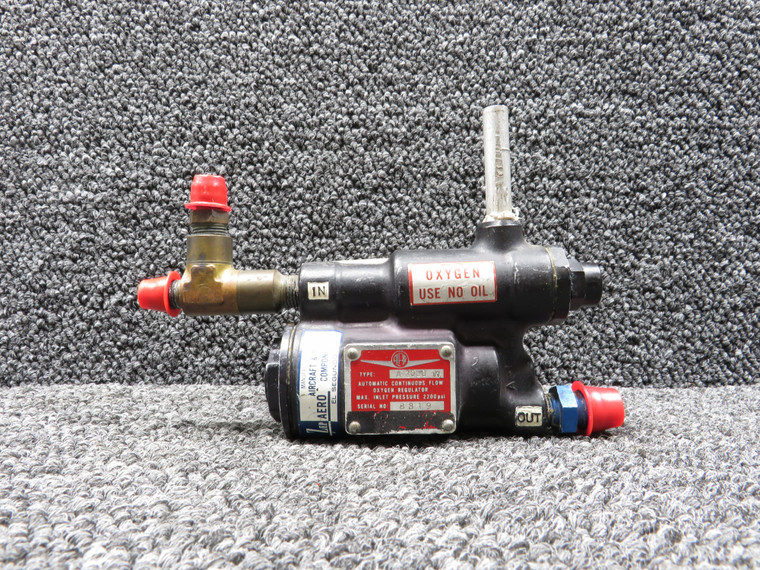 A2000-W Alar Products Continuous Flow Oxygen Regulator with Mount