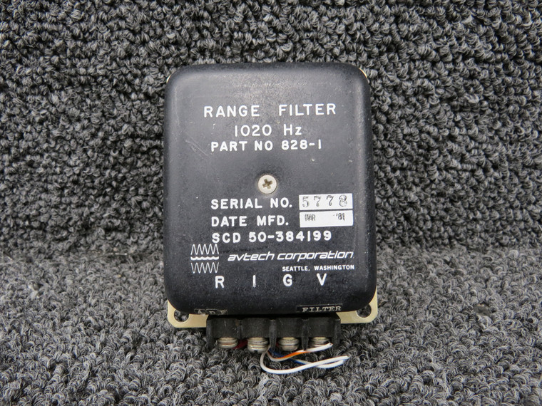 828-1 (Alt: 50-384199) Avtech Range Filter Assembly (Hz: 1020)