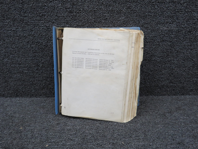 Piper PA-31 Navajo Parts Catalog (1966-1969)