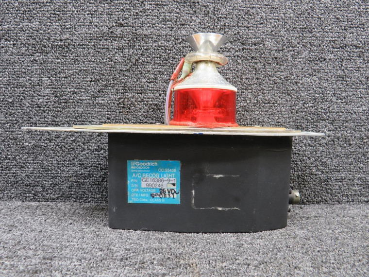 GE16386-9-1 BF Goodrich Anti-Collision Beacon Light with Repairable Tag (Core)
