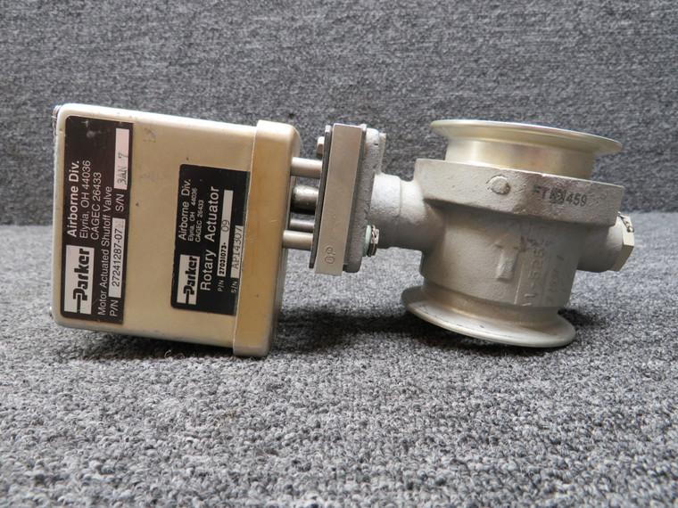 27241287-07M Parker Motor Actuated Shutoff Valve with Green Tag (Core)