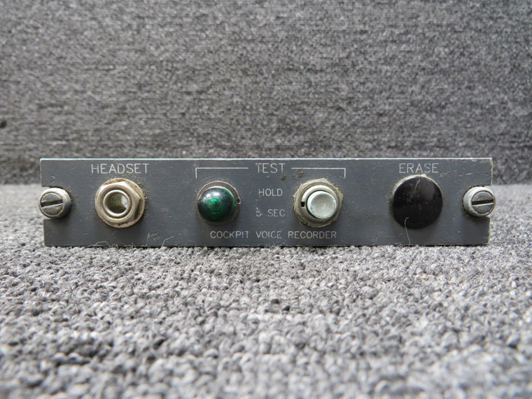 Falcon Cockpit Voice Recorder Control Head (No Part Number)