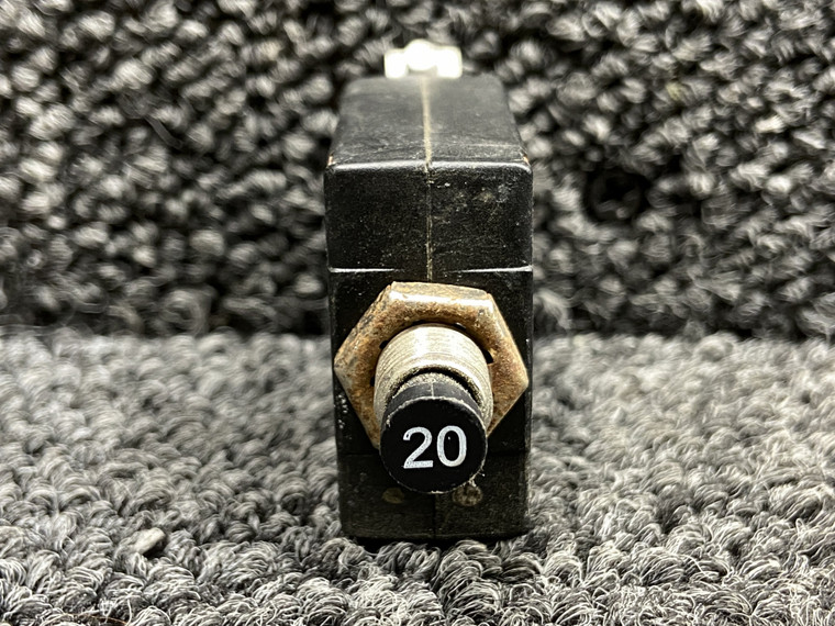 W23-X1A1G-20 Potter &amp; Brumfield Push to Reset Circuit Breaker (20 Amps)