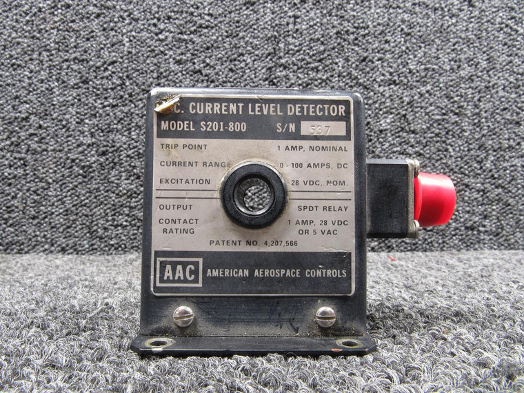 S201-800 American Aerospace Controls DC Current Lever Detector (28V, 1A)