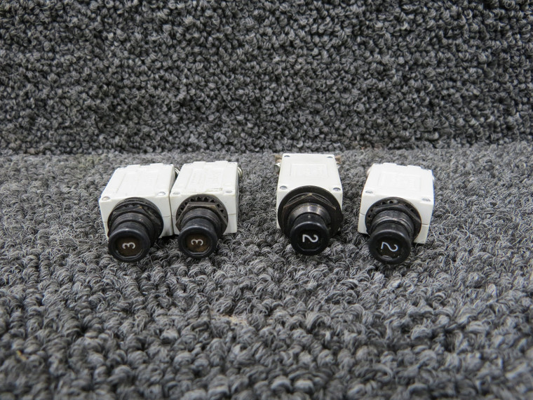 7277-2-3, 7274-2-2, 7274-11-2 Klixon Circuit Breakers (Set of 4)