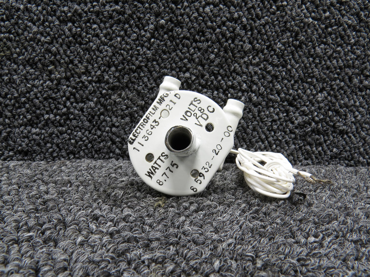 113643-21-D (Alt: 85932-20-00) Electro Film Mfg. Heated Vent Tube with 8130-3