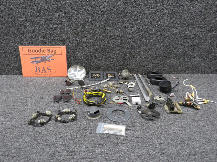Piper PA-24-250 Goodie Bag with Lights, Switches, Brackets, Cables, Etc