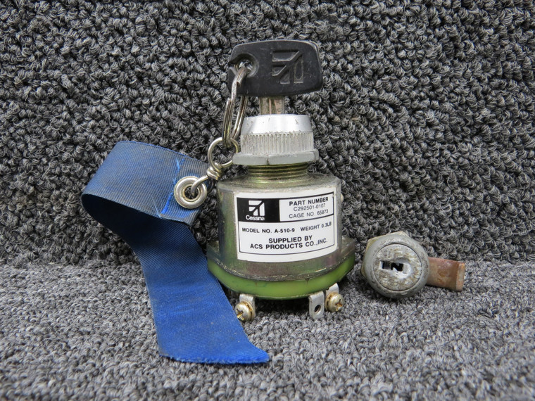 C292501-0107 ACS Products A-510-9 Ignition Switch Assembly with Key &amp; Door Lock