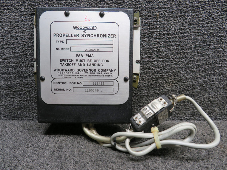 213421B, 213433 Woodward Propeller Synchronizer Control Box
