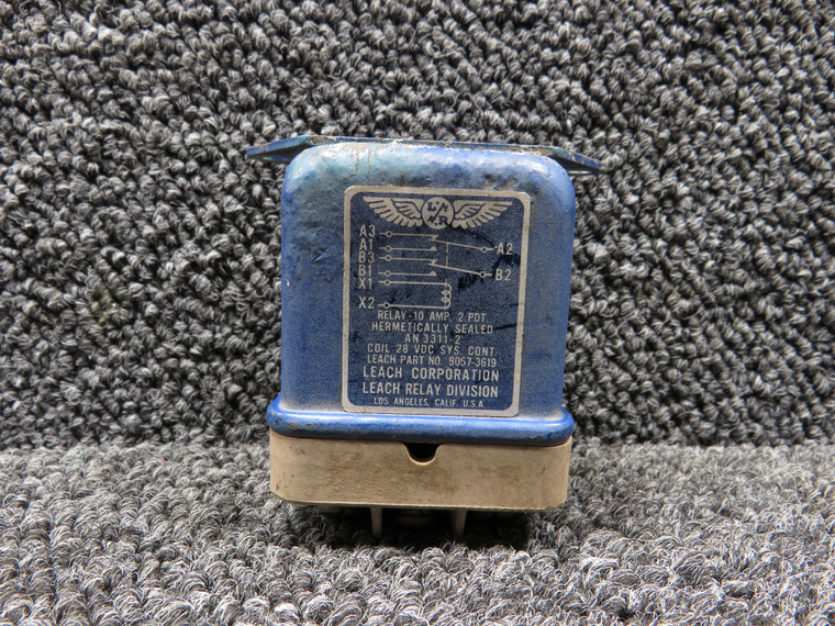 9057-3619 (Alt: AN3311-2) Leach Corp Relay (Volts: 28, Amps: 10)