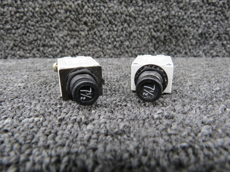 7277-2-7.5, 7274-2-7.5 Klixon Circuit Breakers Set of 2 (Amps: 7.5)