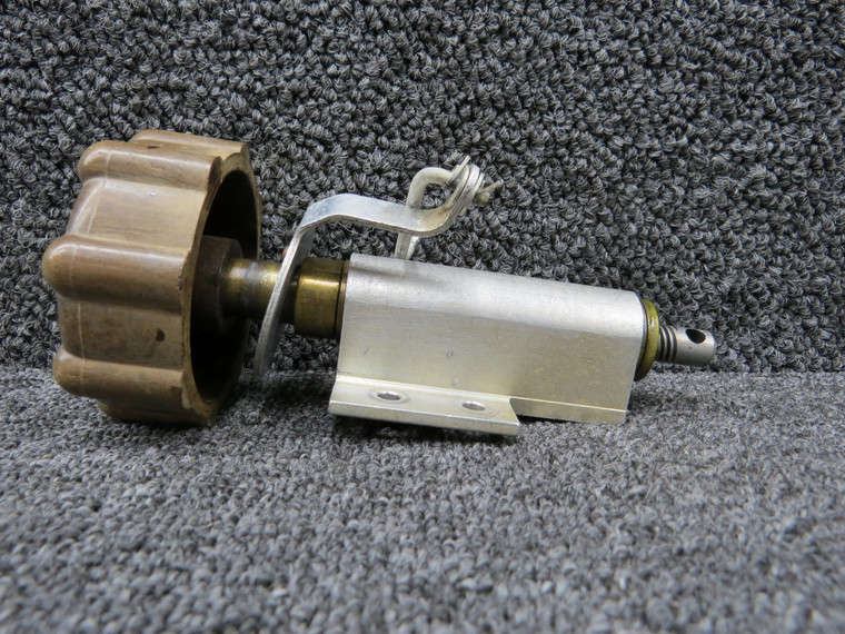 1261112-1, 1261109-2 Cessna 210 Rudder Bungee Trim Jackscrew Housing with Knob