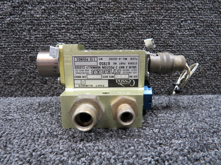 67950 Sterer 3 Way, 2 Position Normally Closed Valve Assembly