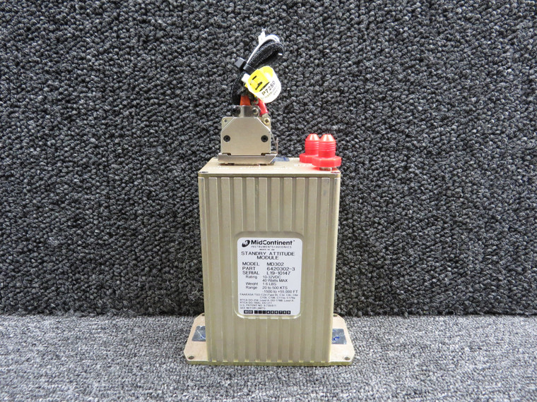 6420302-3 Mid-Continent MD302 Standby Attitude Module with Mods (Volts: 10-32)