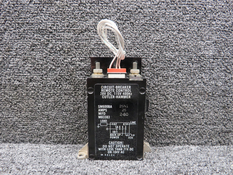 SM600BA25N1 Cutler-Hammer Remote Control Circuit-Breaker, 28V