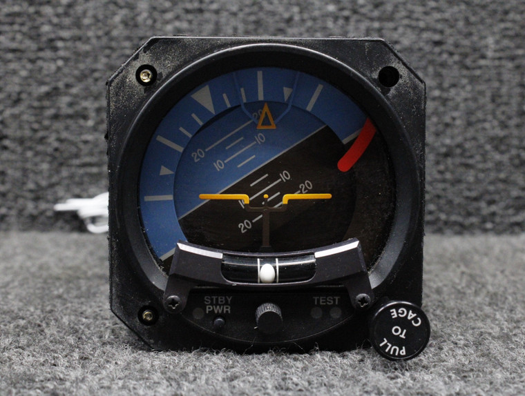 4300-411 Mid-Continent Attitude Indicator with Battery, Mods, Lighted (10-32V)