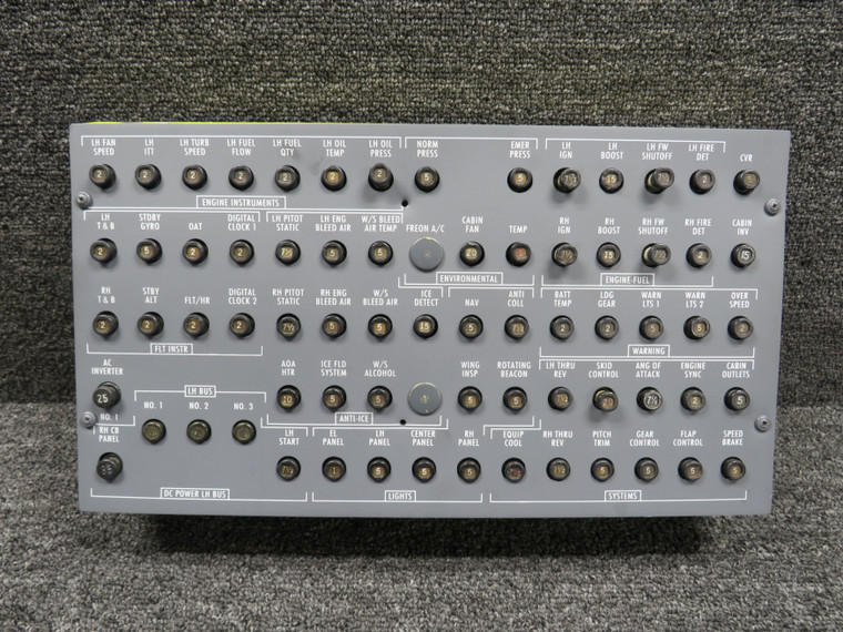 6518117-67 Cessna Citation S550 Circuit Breaker Panel Assembly LH