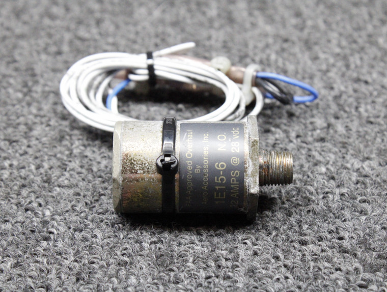1E15-6 Aero Accessories Solenoid Valve (Volts: 28, Amps: .22)