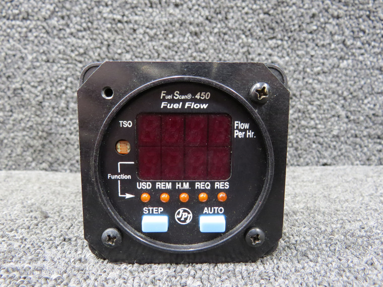 450000-G JP Instruments 450 Fuel Flow Scan Meter Indicator (Volts: 11-30)