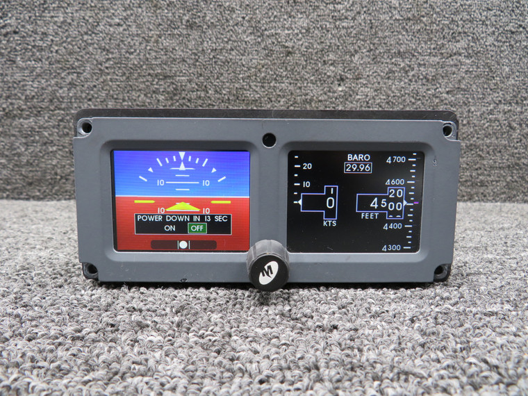 6420302-4 Mid-Continent MD302 Standby Attitude Module w Modifications, 10-23V