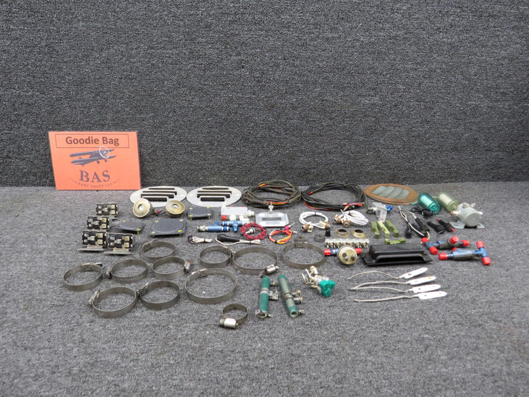 Piper PA-34-200T Goodie Bag with Cables, Clamps, Switches, Brackets, Etc