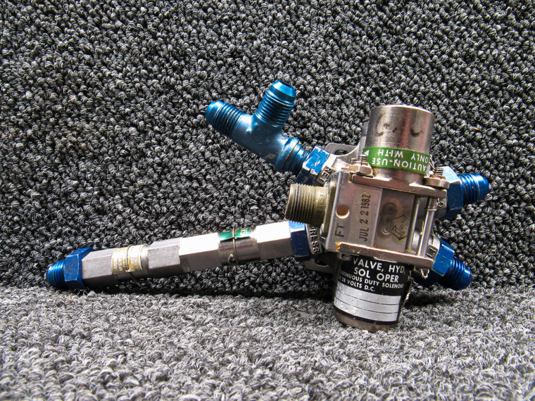70965-1 Hydro-Aire Hydraulic Solenoid Operated Valve with Restrictor Valve