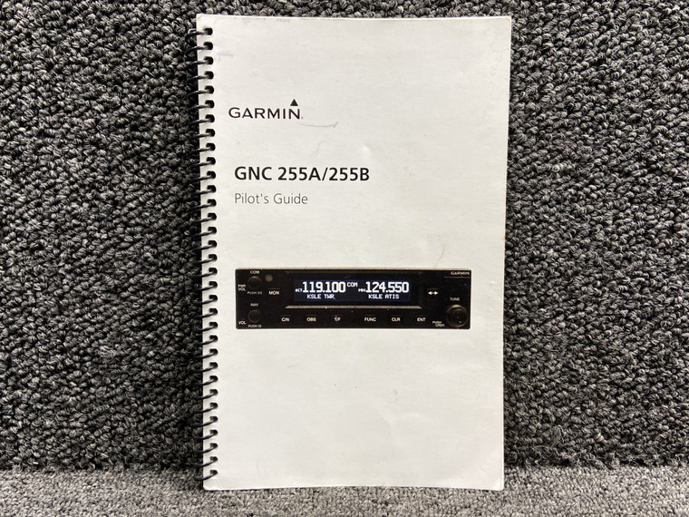 190-01182-01 Garmin GNC-255A, 255B Pilots Guide Booklet