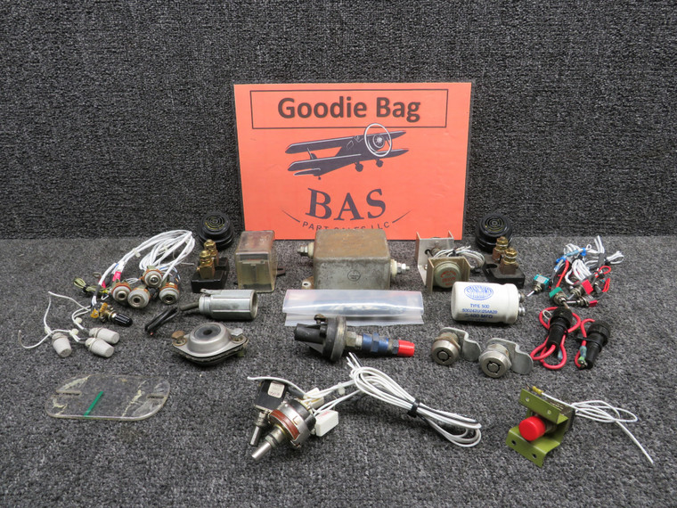 1978 Mooney M20J Goodie Bag with Switches, Relays, Warning Horns, etc