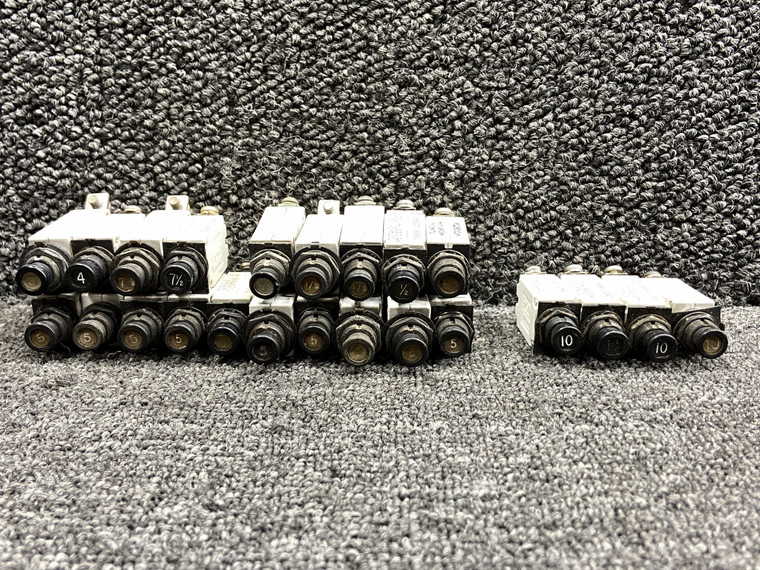 7274-2 Series Klixon Press to Reset Circuit Breaker Set (Amps: Various)