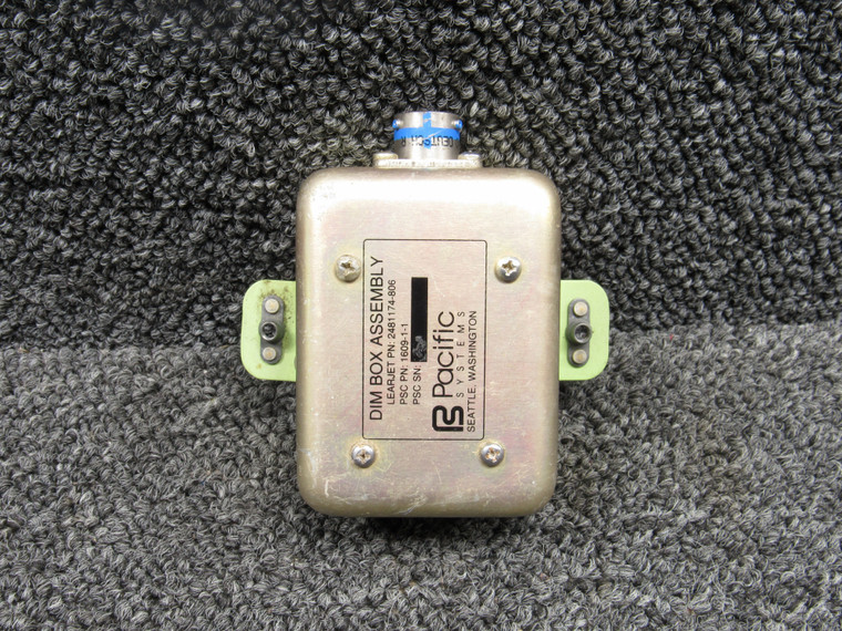 2481174-806 Pacific Systems LearJet 35A Standby Fuel Pump Dimming Box Assembly