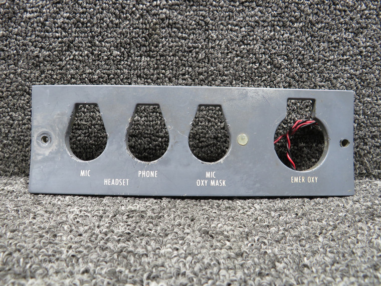9914238-2 E-L Products Oxygen and Microphone Panel, Lighted RH