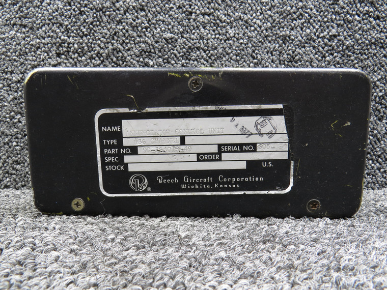 90-364013-49 Beechcraft Channel Annunciator Control Unit Assembly