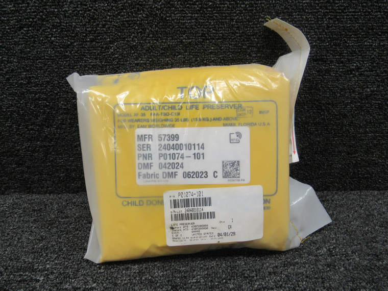 P01074-101 EAM Worldwide XF-35 Life Preserver