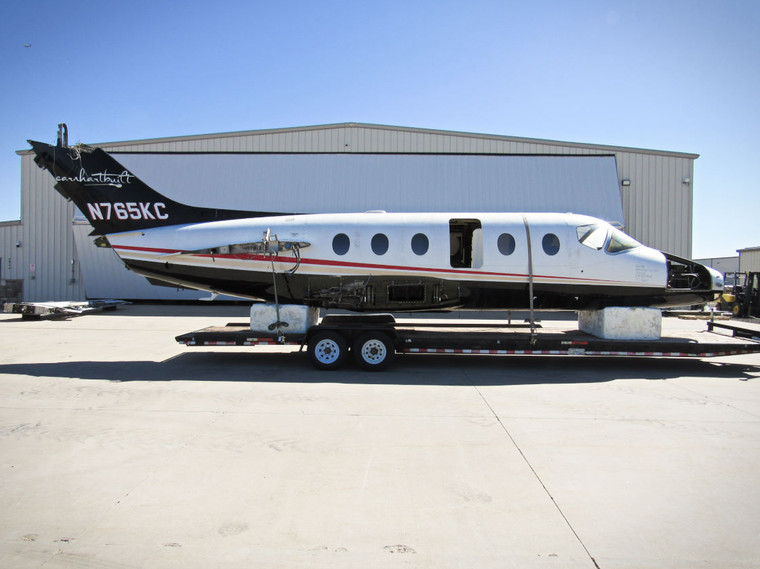 Mitsubishi MU-300 Fuselage with Bill of Sale, Airworthiness, Tag, and Logs