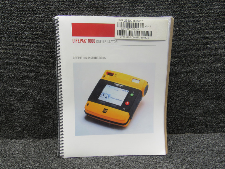 3205213-014 Lifepak 1000 2018 Defibrillator Operating Instructions (NOS)