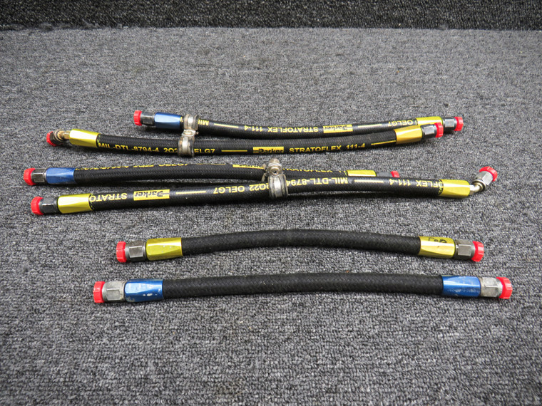 46136-39, 46136-41, 46136-75, 46136-55 Rockwell 114 Brake Hose Set of 6