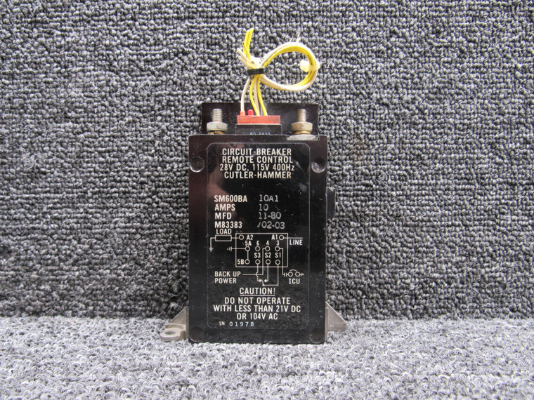 SM600BA-10A1 (Alt: M83383-02-03) Cutler-Hammer Circuit-Breaker Remote Control