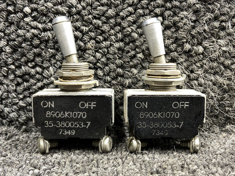 35-380053-7 (Alt: 8906K1070) Cutler-Hammer Two Position Toggle Switch Set