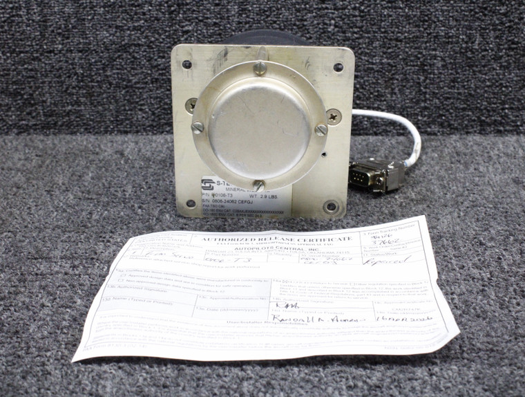 0106-T3 S-Tec Autopilot Trim Servo Assembly (Repaired with 8130-3)
