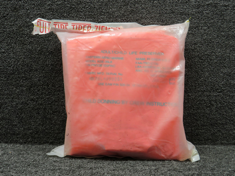 P0723E105PWC (Use: 509-04) Eastern Aero KSE-35L8 Adult-Child Life Preserver