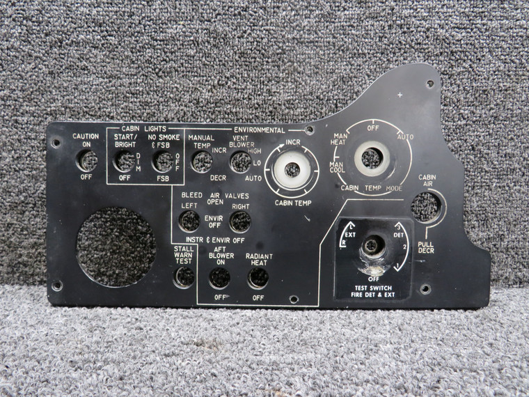 101-320240-1 Beech King Air 200 Inboard Edge-Lighted Panel Assembly RH
