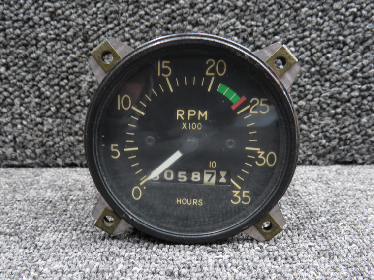 828640 (Alt: C668020-0117) Stewart-Warner Recording Tachometer Indicator