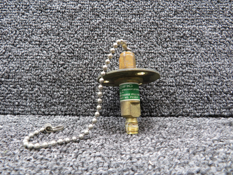P21010 Pacific Precision Oxygen Charge Fill Valve with Chain