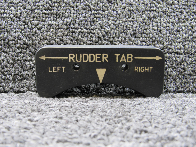 90-524013-1 Beechcraft King Air 200 Rudder Tab Panel, Lighted