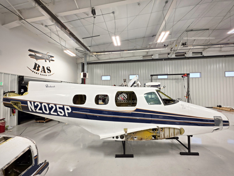 Beechcraft B60 Fuselage with Bill of Sale, Data Tag, Airworthiness, &amp; Logs