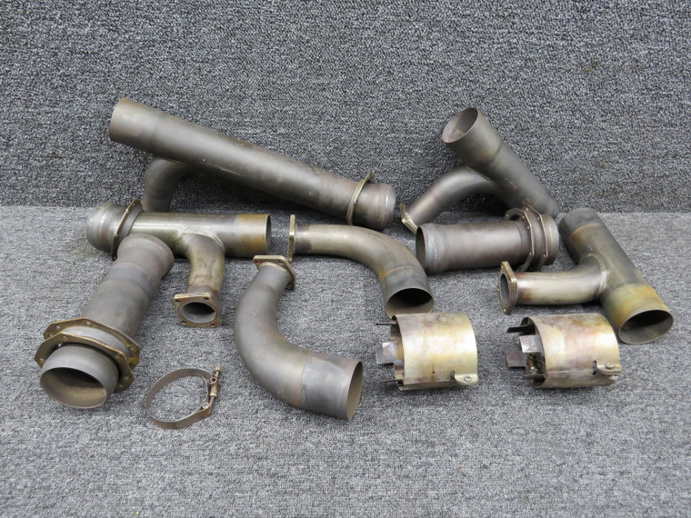 Continental TSIO-520-NB Aftermarket Ram Air Exhaust Kit w Paperwork (RH Engine)