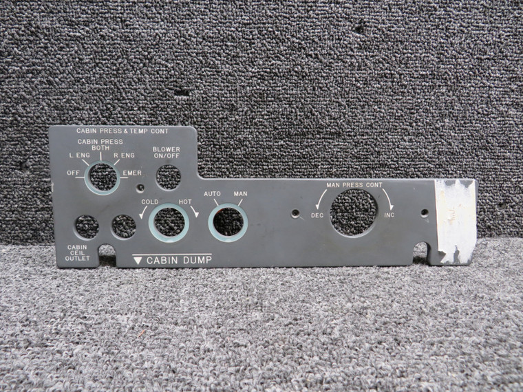 30423-10 (Alt: 45AS88825-199) Mitsubishi Rayon Cabin Press &amp; Temp Panel, Lighted
